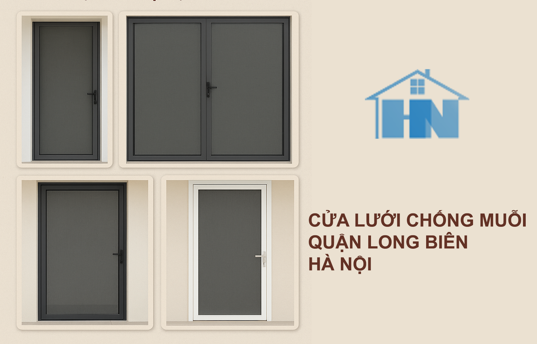 Cửa Lưới Chống Muỗi Quận Long Biên: 5+ Mẫu Đẹp, Giá Tốt 2025